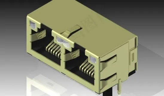 2xrj45模块杰克- TE连接5...