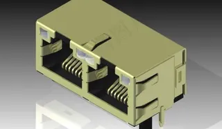 2xrj45模块杰克- TE连接5...