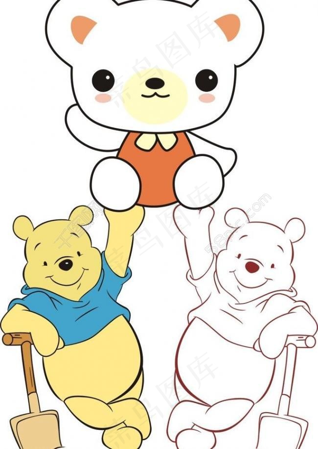 卡通动物图片cdr矢量模版下载