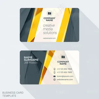 时尚动感线条名片设计矢量素材