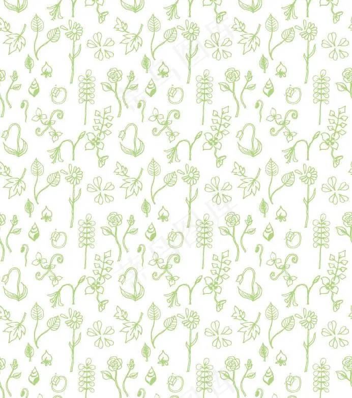 植物图片eps,ai矢量模版下载