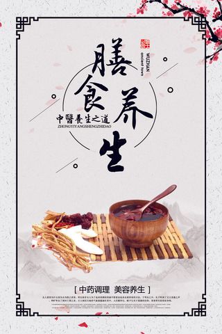 中医膳食养生海报