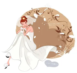 优雅美丽的时尚新娘图片