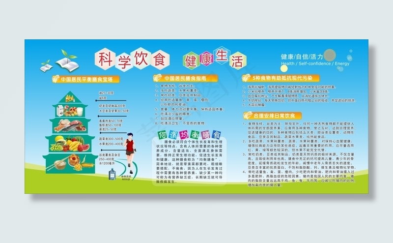 食堂饮食cdr矢量模版下载