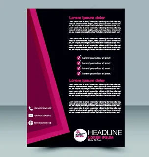 紫黑色宣传单背景图片图片