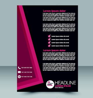 紫黑色宣传单背景图片图片