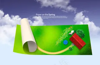 高清PSD分层素材红色屋顶