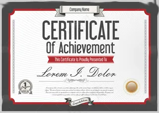 黑红高档证书设计矢量素材下载