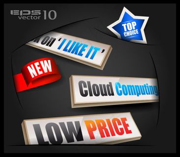 精美嵌入标签02—矢量素材