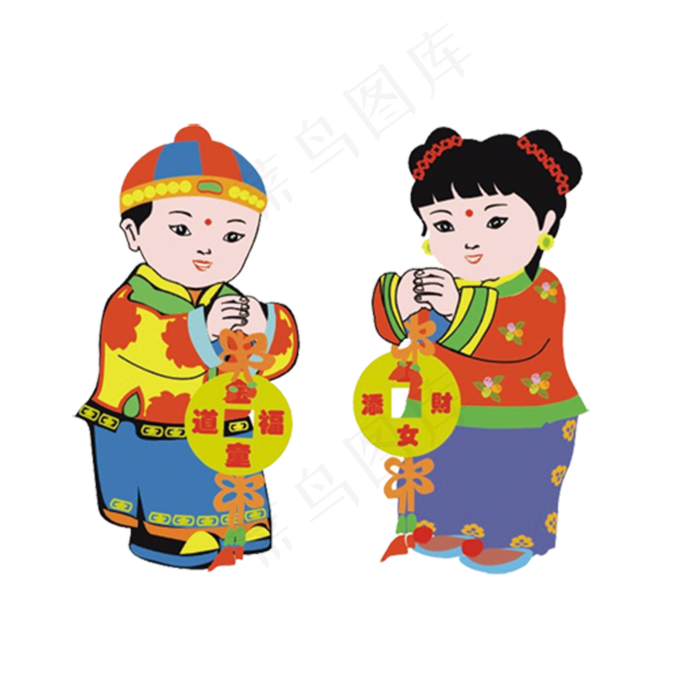 新年剪纸素材节日素材