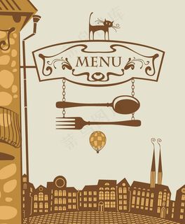 西餐厅菜单封面设计图片