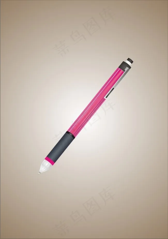 原子笔 圆珠笔 卡通ai矢量模版下载