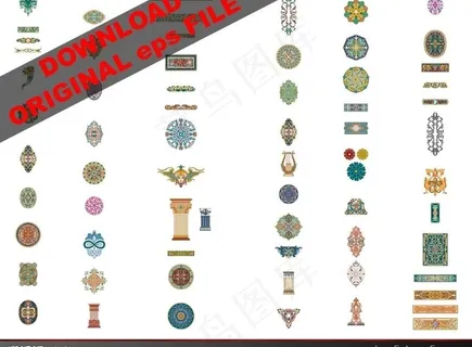 古典欧式花纹框架边框4图片