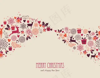 圣诞节的主题模板矢量素材4