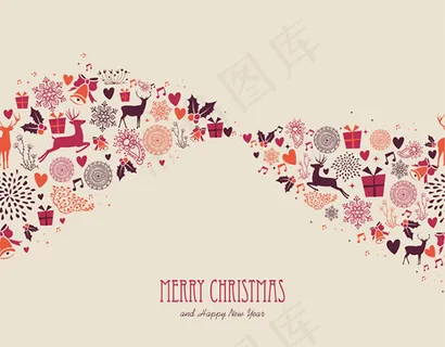 圣诞节的主题模板矢量素材4 圣诞节的主题模板矢量素材4