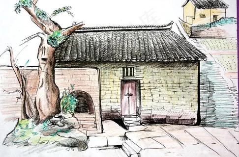 风景写生图片 风景写生图片