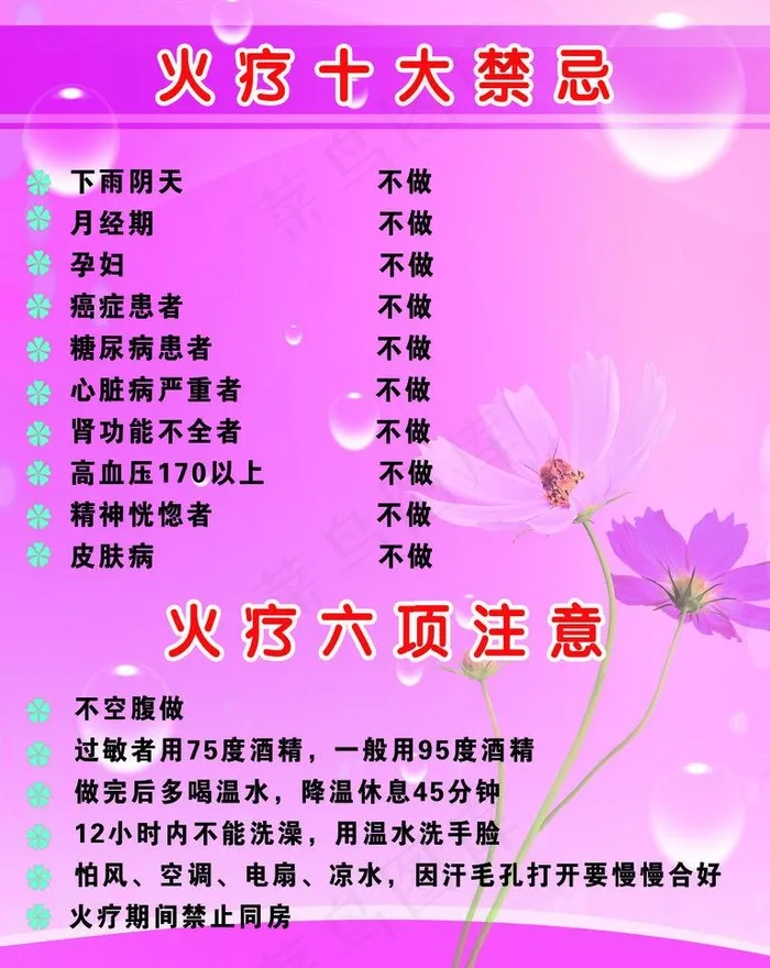 火疗足疗制度牌图片psd模版下载