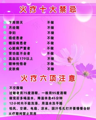 火疗足疗制度牌图片