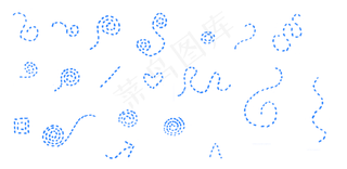 点心形箭头可爱修饰笔刷源文件 PS...
