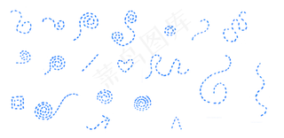 点心形箭头可爱修饰笔刷源文件 PS...