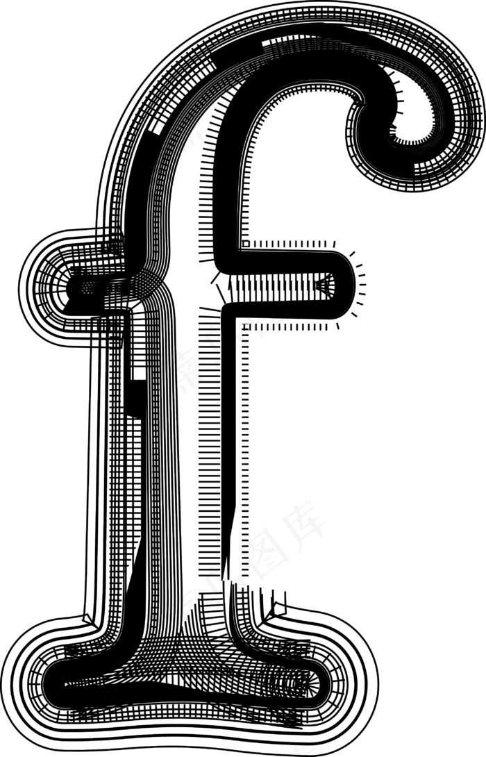字体说明字母Feps,ai矢量模版下载