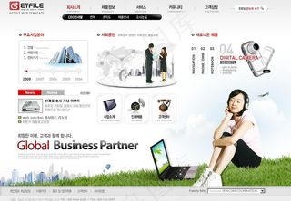 商务网站模板图片