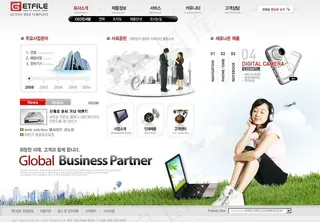 商务网站模板图片