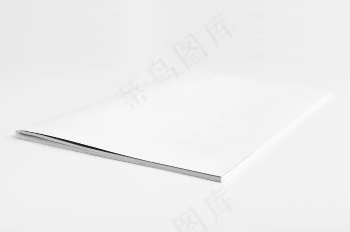 白色画册样机psd模版下载