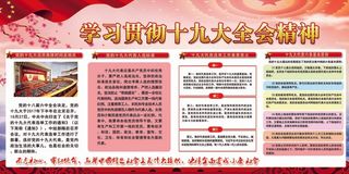 学习贯彻十九大精神展板设计