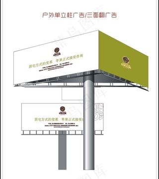单立柱广告牌图片