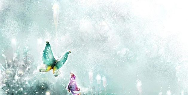 梦幻蝴蝶背景图片