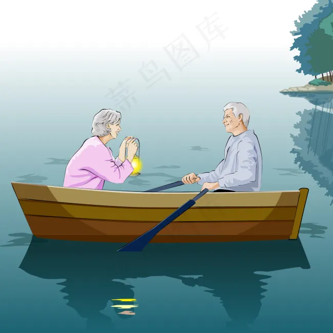 幸福的晚年 静静河水划小船