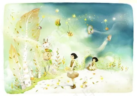 韩国梦幻插画高清分层【TIF】【3...