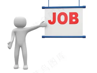 介绍工作的3d小人图片