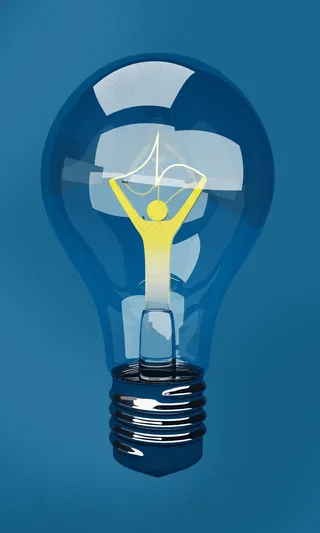 灯泡和人形灯丝