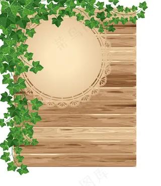 植物装饰边框矢量素材