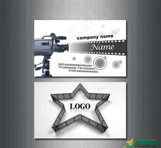 摄影名片模板 摄影师名片 PSD源...