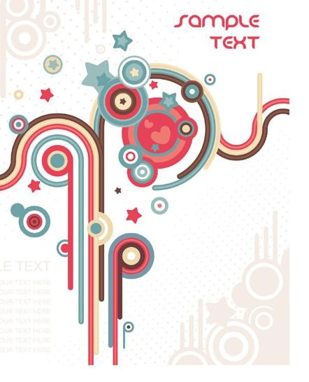 酷炫线条背景矢量素材二