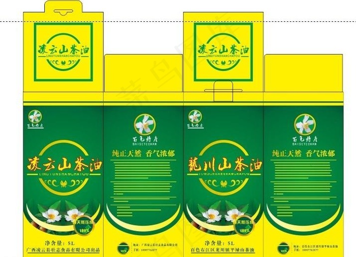 山茶油包装图片cdr矢量模版下载