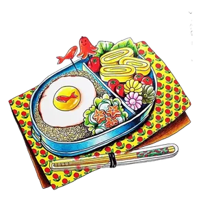 卡通盒饭便当快餐食品PNG图片海报...