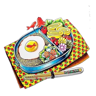 卡通盒饭便当快餐食品PNG图片海报...