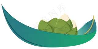 端午节装饰粽子粽叶元素端午节装饰粽子粽叶元素,免抠元素