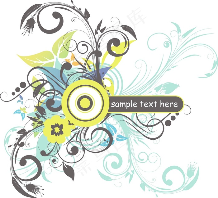 春天的花的框架