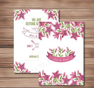 婚礼邀请卡图片