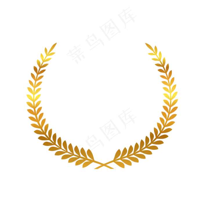 金色麦穗装饰边框设计元素