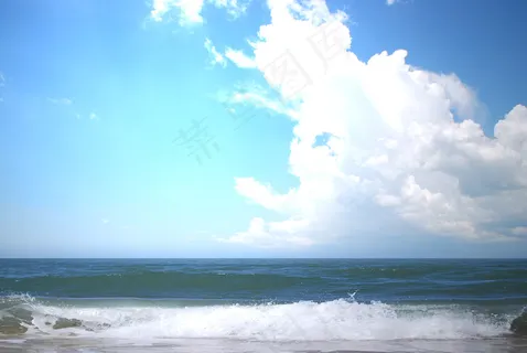 蓝天大海图片