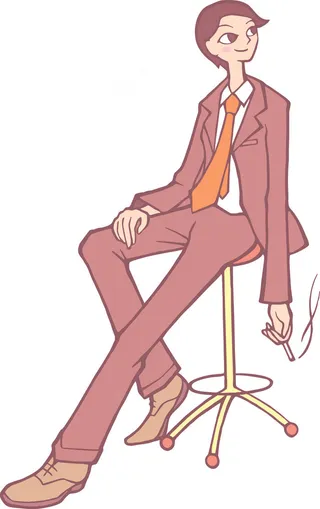 抽烟的男孩图片