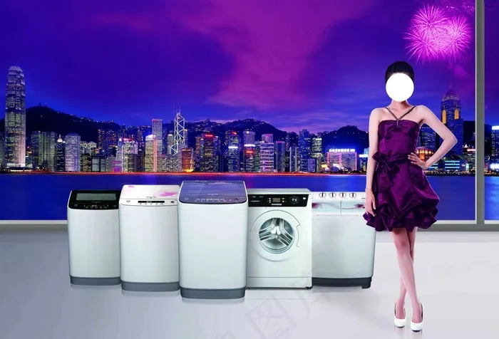 金帅洗衣机(5268X3590(DPI:300))psd模版下载