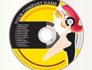 时尚的光盘封面设计矢量素材