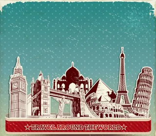 简约复古海报风格电视背景墙